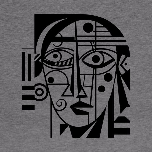 Cubist Woman by n23tees